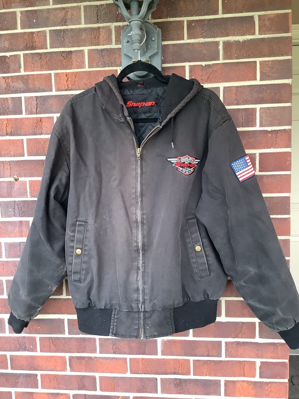 Snap On Tools black Canvas Coat - Large